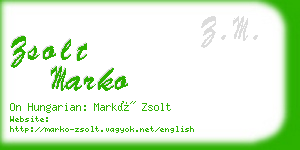 zsolt marko business card